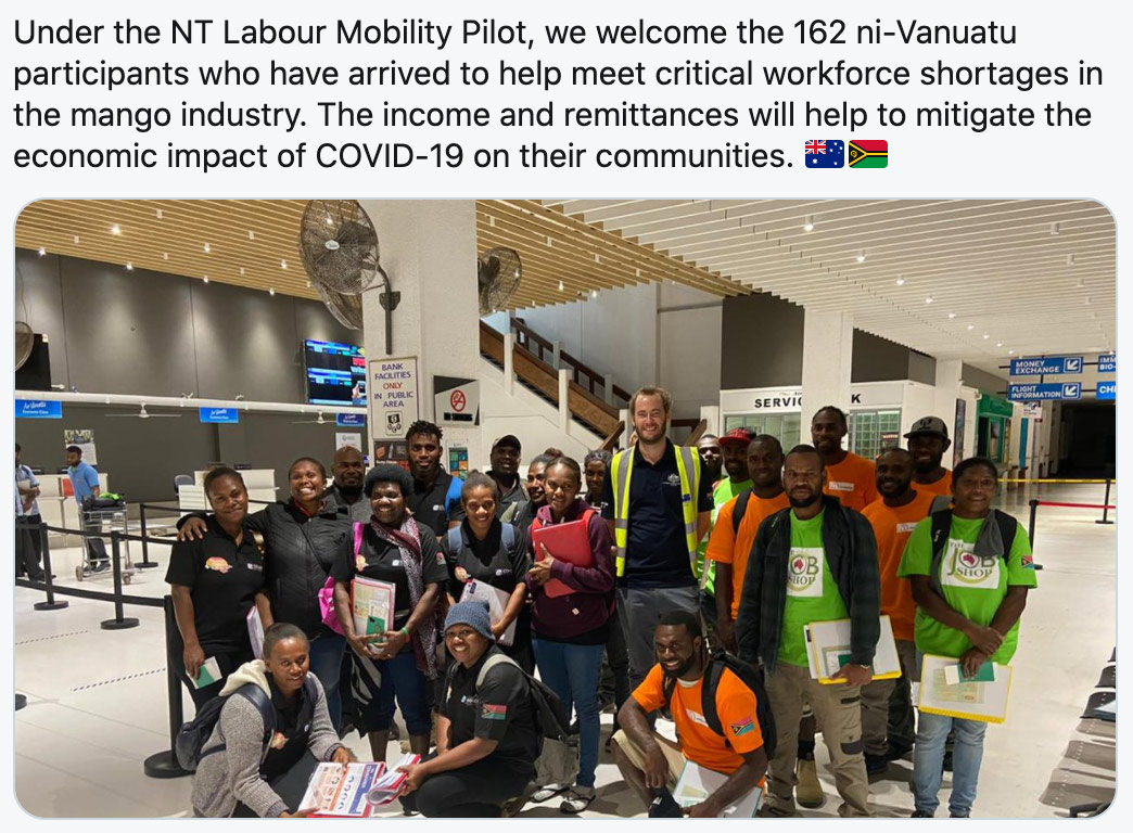 Vanuatu and Australia Pilot Program